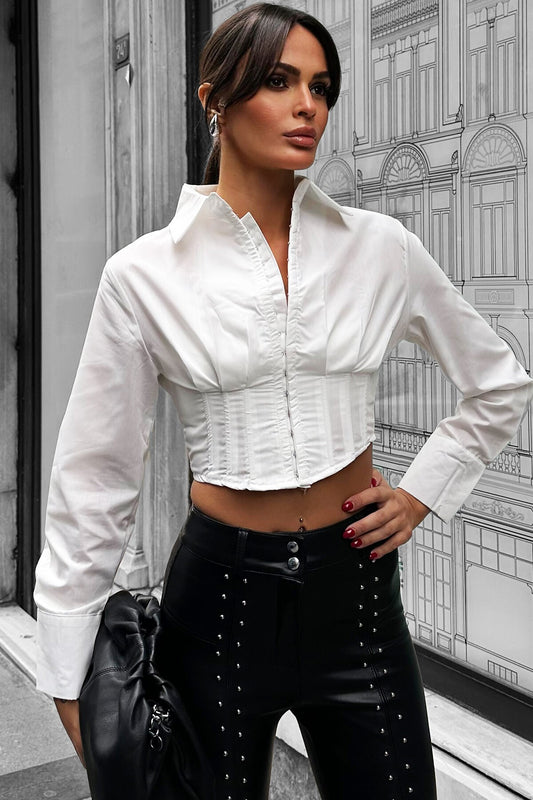 Modern Hook Closure Blouse