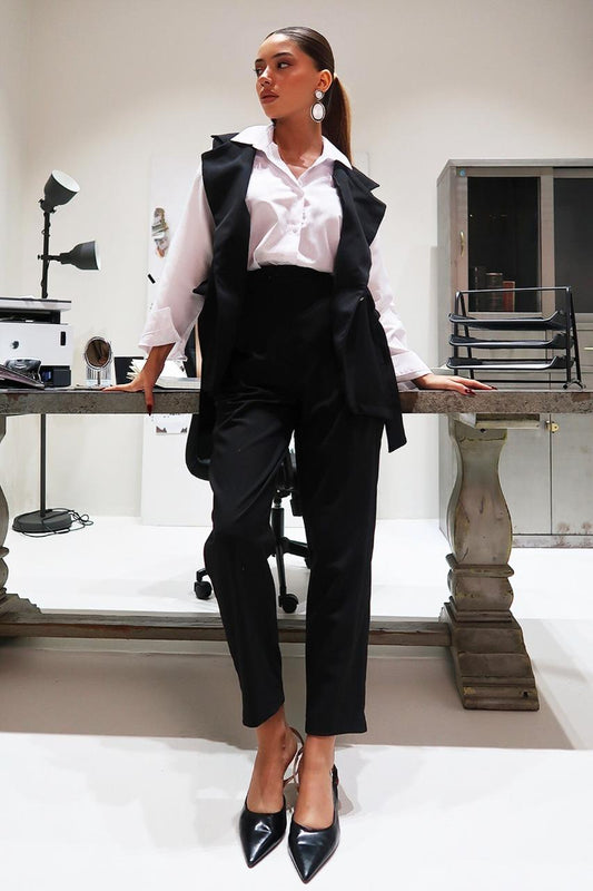 Tailored Elevated Waist Pants