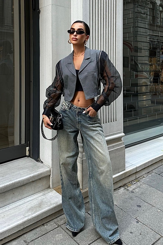 Statement Designer Crop Blazer